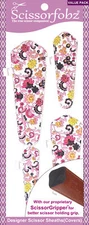 SCISSORFOBZ Designer Scissors Sheath Cover 4pc Pack Pink Victorian Floral