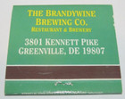 Matchbook Cover Wilmington's 1st Restaurant Brewery Brandywine Greenville, DE — photo 2