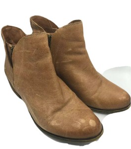 lucky brand cognac booties