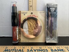 Hard Candy Makeup Lot- Highlighter,Crystal Lip Duo  Glitteratzi Liquid Eyecolor