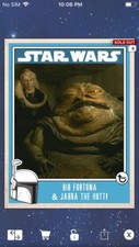 Topps Star Wars Digital Card Trader Bib Fortuna & Jabba The Hutt Prime Insert