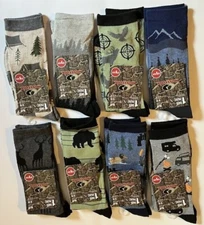 NEW ~ MOSSY OAK ~ CREW SOCKS ~ SIZE 10-13 ~ YOU CHOOSE 1 or ALL ~ 1+ SHIP