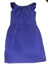 Lulus Sleeveless A-Line Dress Womens M Blue Knee Length