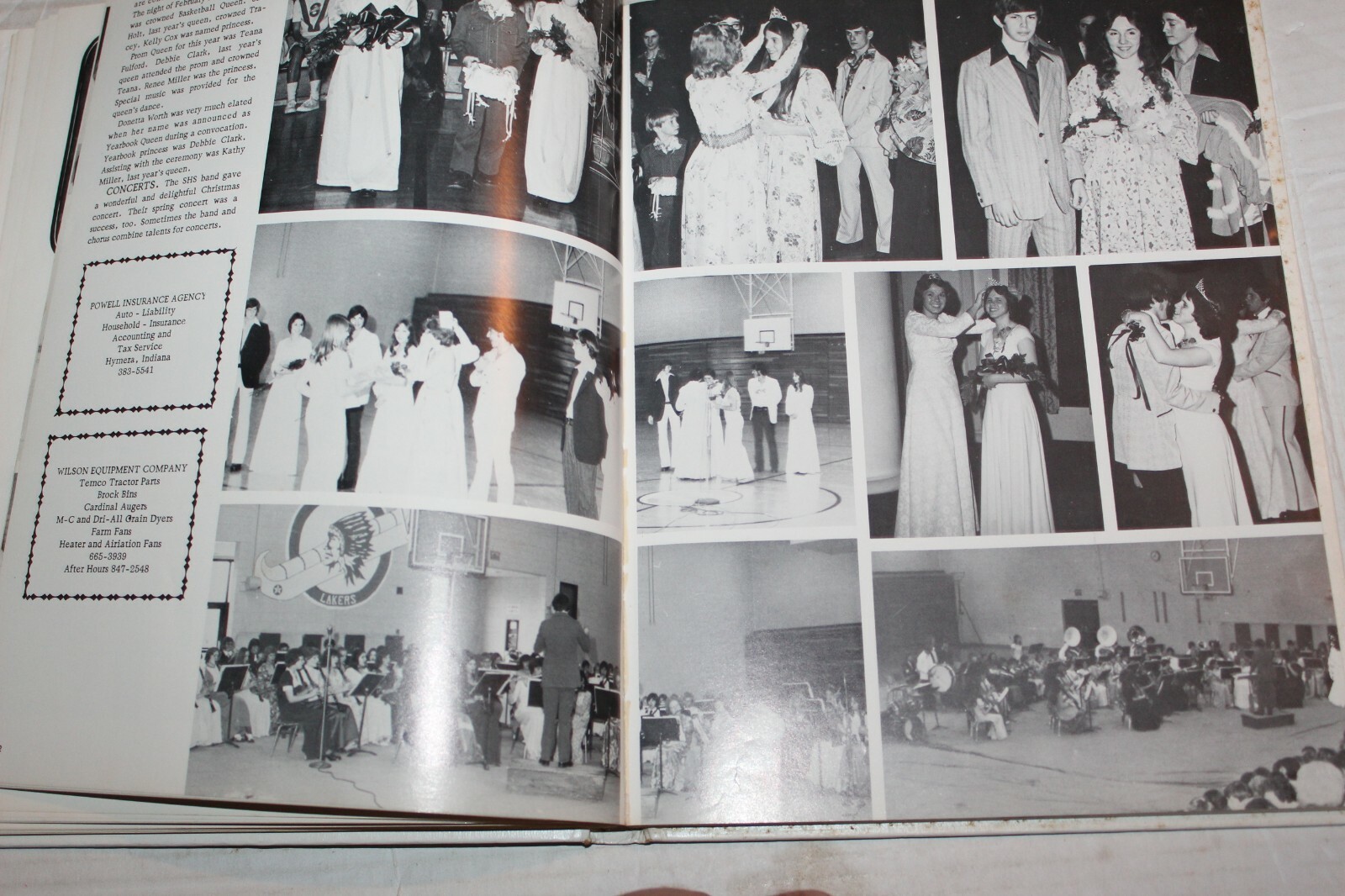 Shakamak High School Jasonville Indiana Laker Log Yearbook 1976 eBay