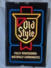 VINTAGE OLD STYLE BEER FAUX NEON LIGHT UP SIGN 14"x 22” AWESOME BAR MAN CAVE