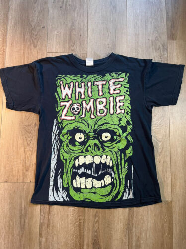 White Zombie Shirt Large Black Vintage Rob Zombie 