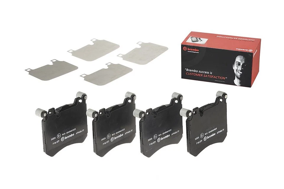 Pastillas de freno delanteras poco metálicas Brembo para BMW X5 X6 2010 2011 2012 2013 Foto 2 de 4