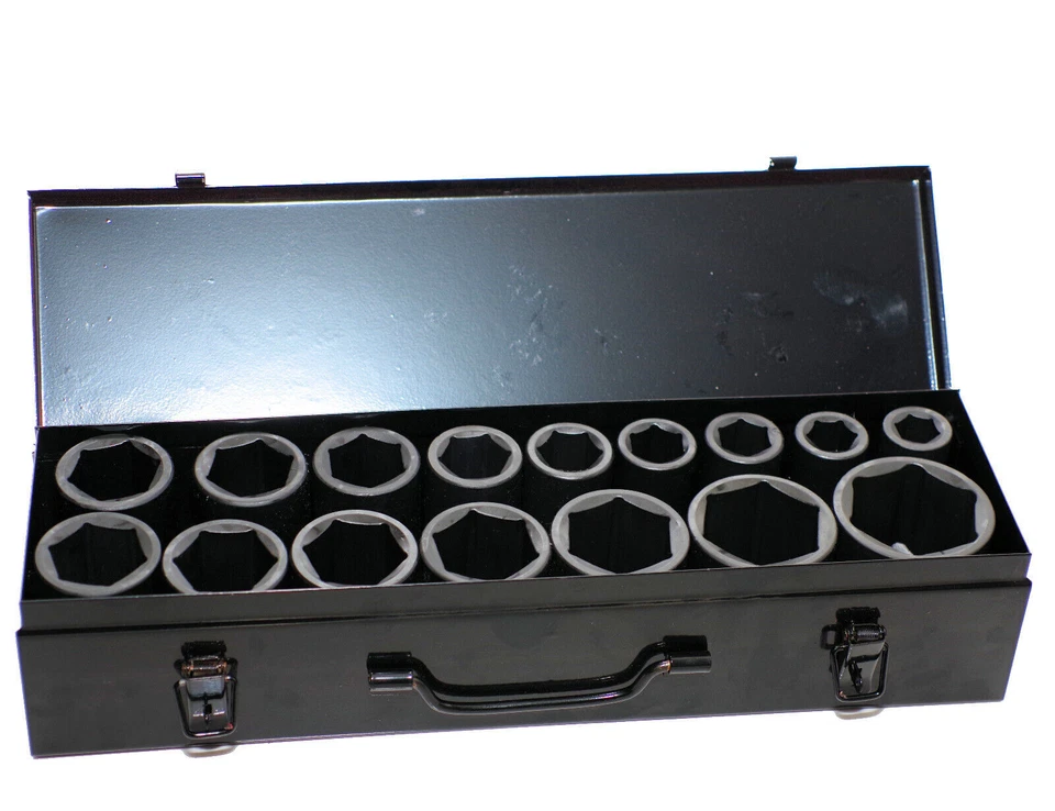 Schlagschrauber Nüsse Set Steckschlüssel Einsätze 17-50mm 3/4" Zoll 16tlg. - Bild 2 von 2