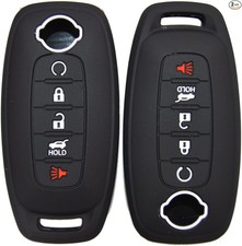 Silicone Key Fob Cover Case Protector for Rogue Color: BlackX2Size: 5 buttons
