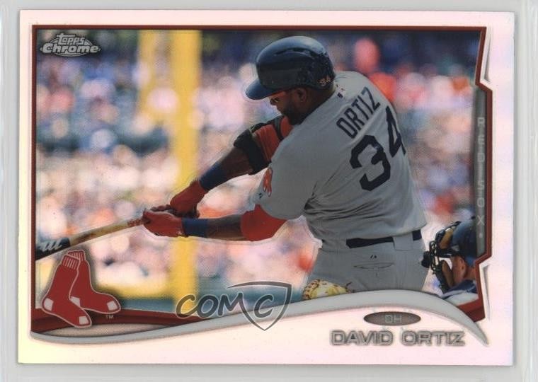 2014 Topps Chrome Refractor David Ortiz #201 HOF 0l0k