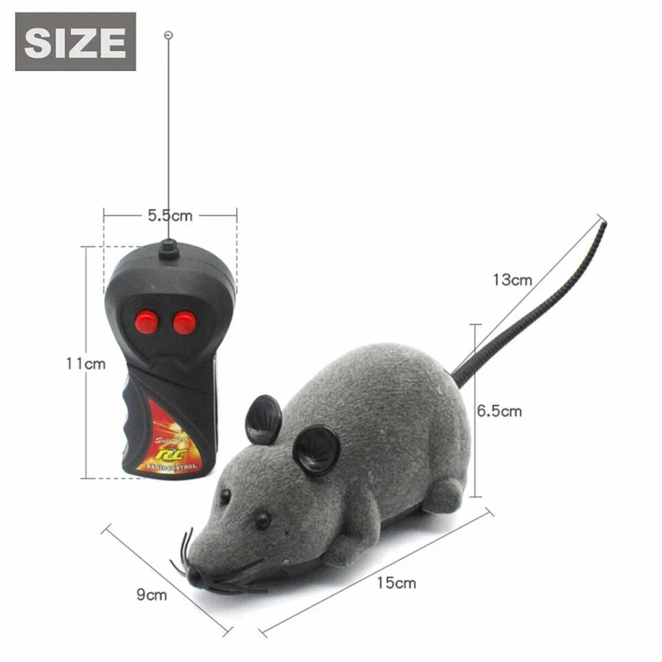 Remote Control RC Rat Mouse MICE Wireless For Cat Dog Pet Toy Novelty Gift USA - Image 4 of 4