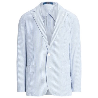 $398 NWT POLO RALPH LAUREN Men's Soft Modern Fit Seersucker Jacket Blazer Medium