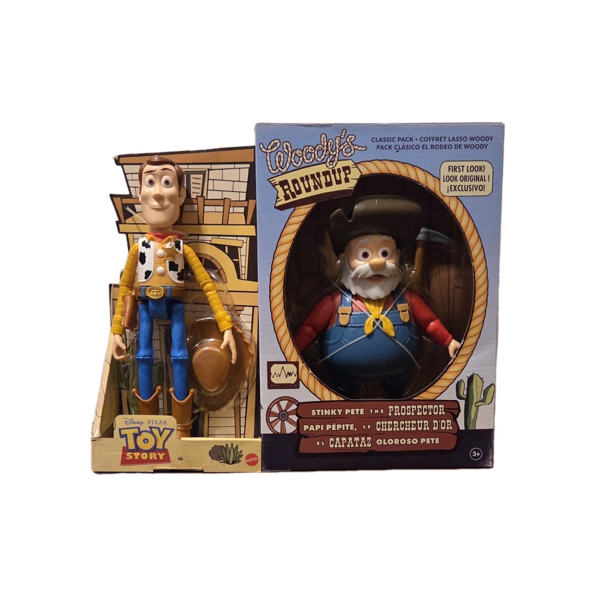 Mattel Disney Pixar Toy Story Woody's Round Up Classic Pack with 2