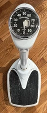 Vintage Health-O-Meter Scale 300 lb Capacity Industrial White Chicago IL