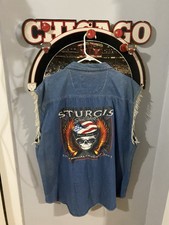Vintage Sturgis South Dakota 2001 Jean Vest Size 2XL