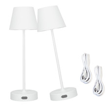2xLED Tischleuchte EDO NELI Innen/Außen Akku Touch Tischlampe Dimmbar USB C IP54
