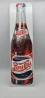 Vintage 21" Pepsi Cola Bottle Porcelain Enameled Metal Gas Station Sign