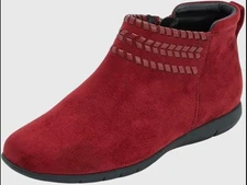 Comfortview Farren Bootie. Burgundy. 10WW. Brand New.