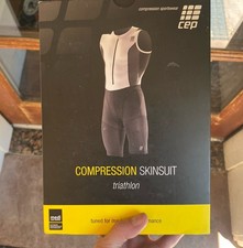 NEW IN BOX: Women's Compression Triathlon Suit Size III Graphite/Blk/Wht