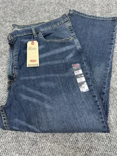 Levi's 559 Relaxed Straight Blue Denim Jeans Men’s 48x30 Big & Tall • NEW