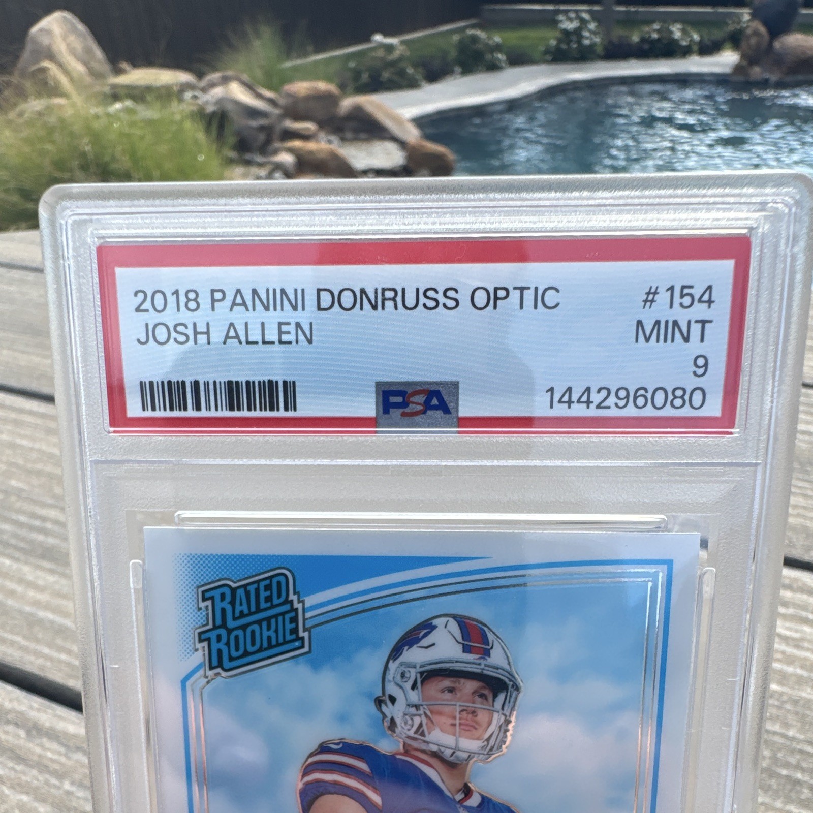 💎💎Panini 2018 Donruss Optic Josh Allen Rated Rookie #154 Bills PSA 9 RC🔥🔥 view 4