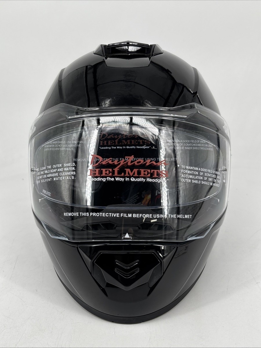 Daytona Helmet Flip Up Modular Inner Shield, Hi-Gloss Black - Large  (Damaged) | eBay