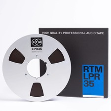 RTM LPR35 Reel to Reel Analog Recording Tape ¼” NAB Metal 1100m Ø10.5”