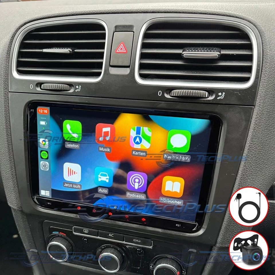 9" Pantalla Androide 13 Para VW Golf MK5 MK6 Jetta Passat Radio Estéreo de Coche Foto 2 de 4