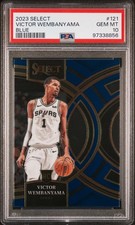 2023 PANINI SELECT BLUE #121 VICTOR WEMBANYAMA ROOKIE RC PSA 10