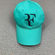 Roger Federer Nike Legacy91 Dri-FIT Hat RF Logo Rare Teal Blue