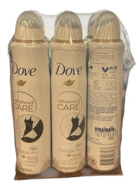DOVE WOMEN INVISIBLE dry 72h DEODORANT ANTIPERSPIRANT SPRAY 250 ML (6 Packs) 