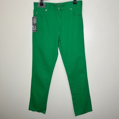 Pennington & Bailes Stadium Chino Pants 30 Mens Green Football Sports Preppy New