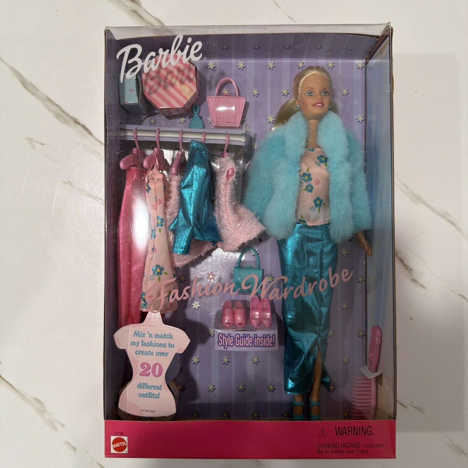 1999 Barbie Fashion Wardrobe Doll Set - Over 20 Outfits NRFB