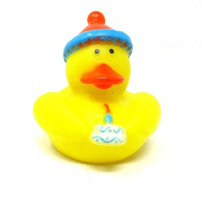 Happy Birthday Rubber Duck Red Blue Hat Cake Candle 2 inch Jeep  Gift Cruise q