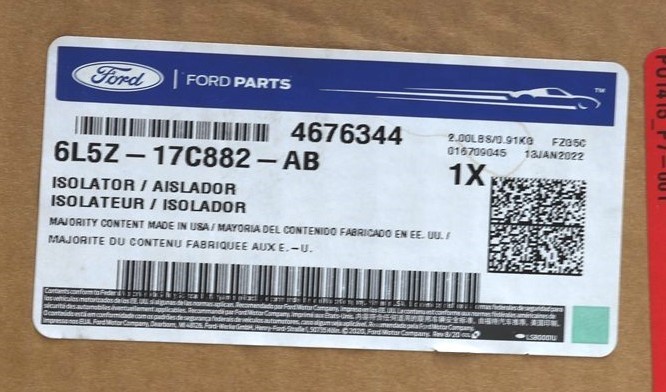 Genuine Ford Bumper Cover Spacer Panel 6L5Z-17C882-AB for sale