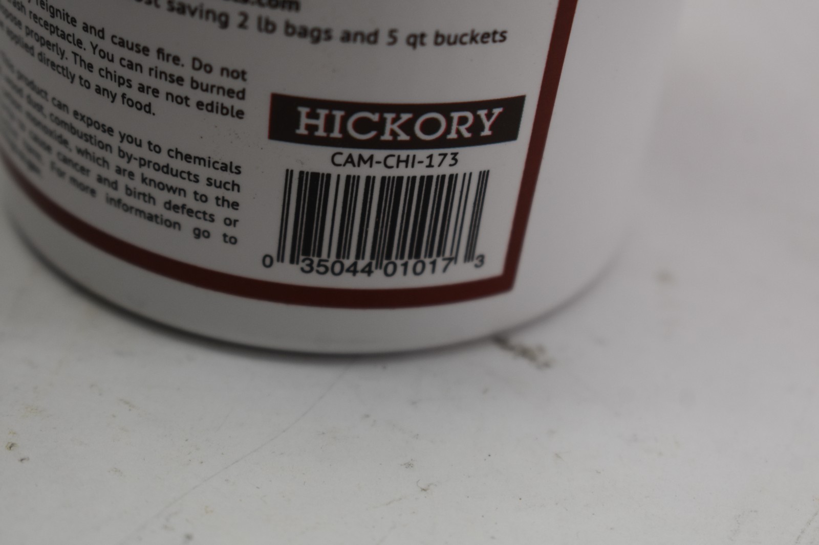 Camerons Hickory Infused Smoker Wood Chips 4.5oz Container Stovetop Campfire