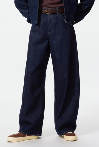 UNIQLO Jersey Barrel Silhouette Jeans High Quality Materials NEW XS-4XL