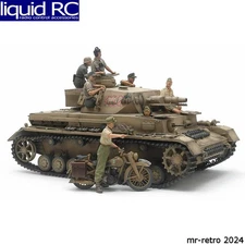 Tamiya USA TAM25208 1/35 German Tank Panzerkampfwagen IV Ausf.F & Motorcycle Set