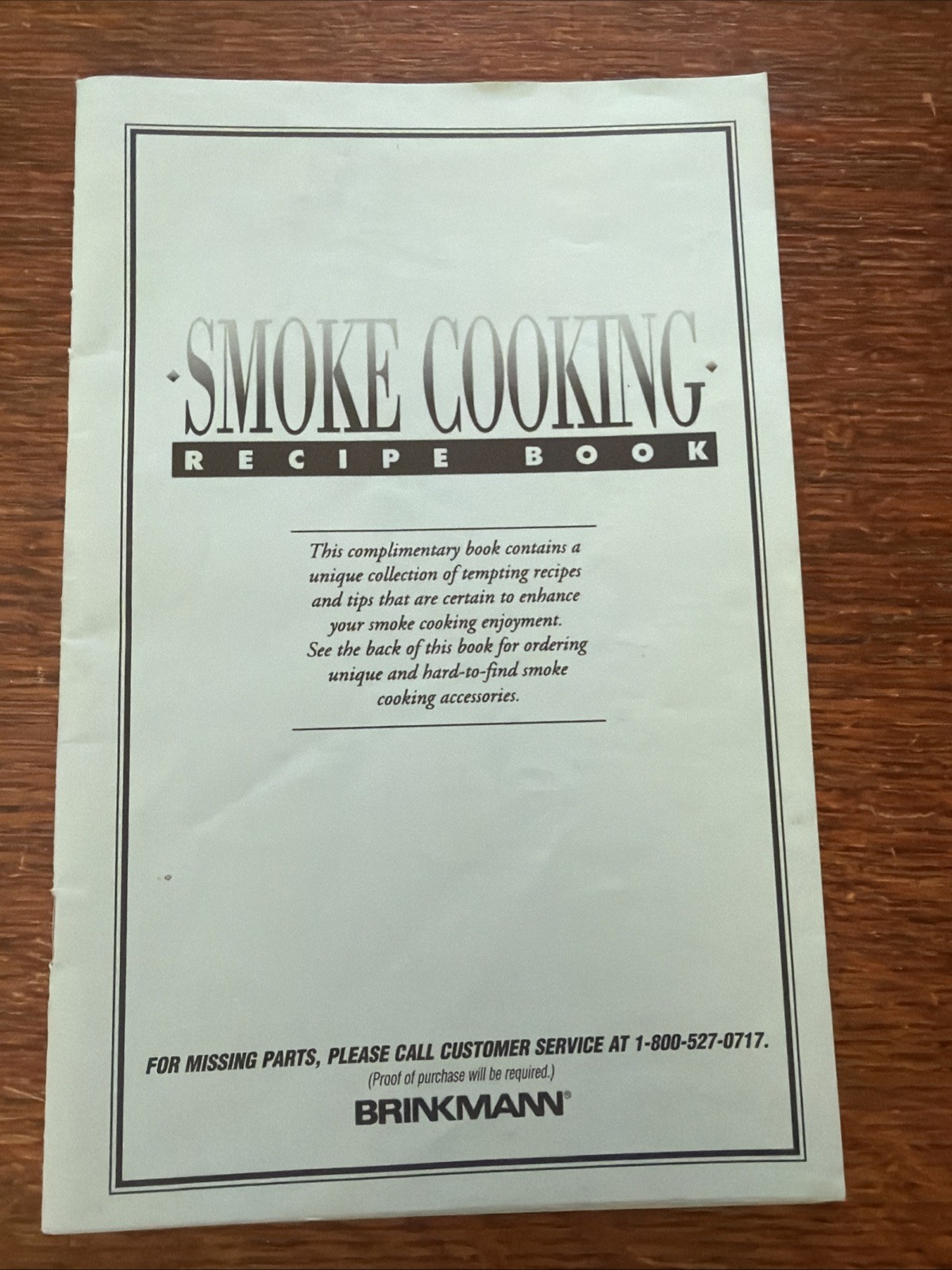 Brinkmann Smoke Cooking Recipe Book (1994) &ndash; Vintage Smoke