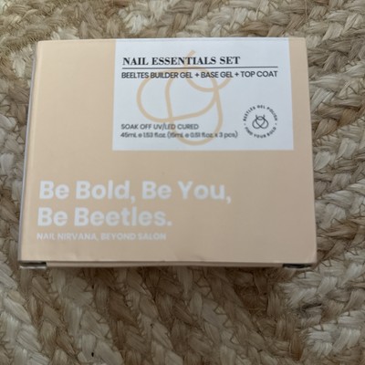 Beetles Nail Base Gel & Top Coat -Soak Off UV -LED Cured -15ml Each NEW