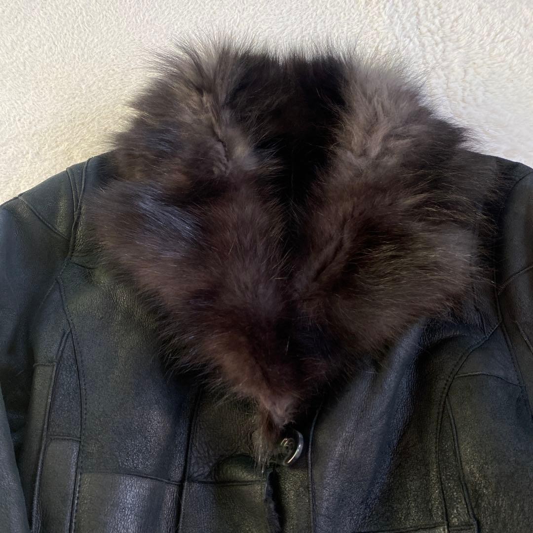 Moncada Real Shearling Patchwork Fox Fur Coat M B… - image 6