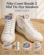 Nike Court Royale 2 Mid Tie Dye Leather Mid T...