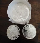 10 pcs Silvertowne St Gaudens 1 Troy Oz .999 Fine Silver Round in tube