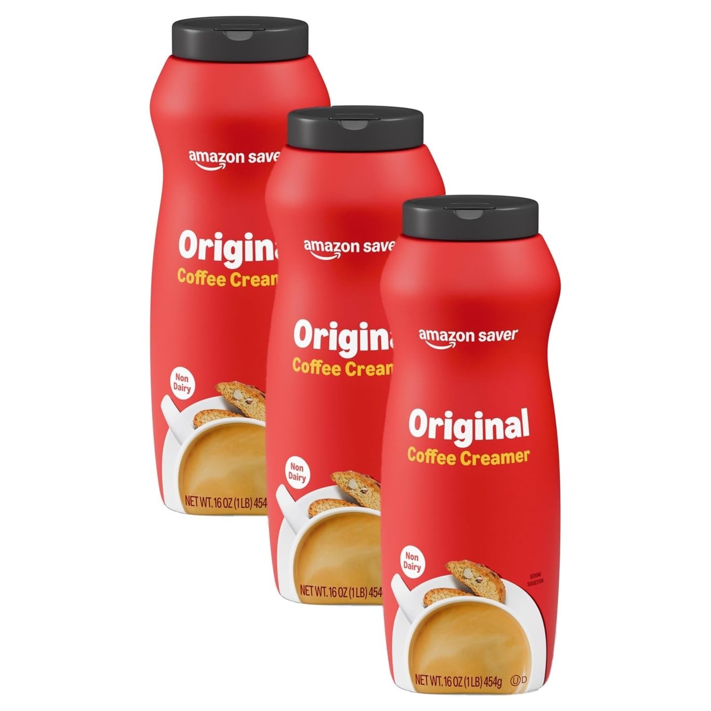 Delightful Non-Dairy  Powdered Coffee Creamer, 16 oz Bottles - Pack of 3