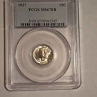 1937 Mercury Dime 10C PCGS MS67FB Cert#05963947 Silver Philly