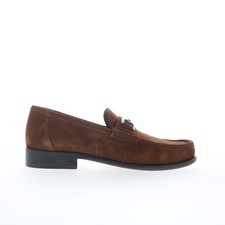 Bruno Magli Trieste BM4TRIB1 Mens Brown Loafers Slip Ons Casual Shoes