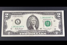 ERROR $2 DLL BILL - INSUFFICIENT INK "2 & 0", OVER INK "8 & 1", 2017A, CIRC.