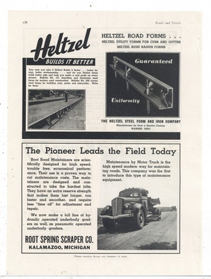 #ad #ad 1937 Root Spring Scraper Co. of Kalamazoo Michigan Ad: Pioneer Leads the Field $21.84