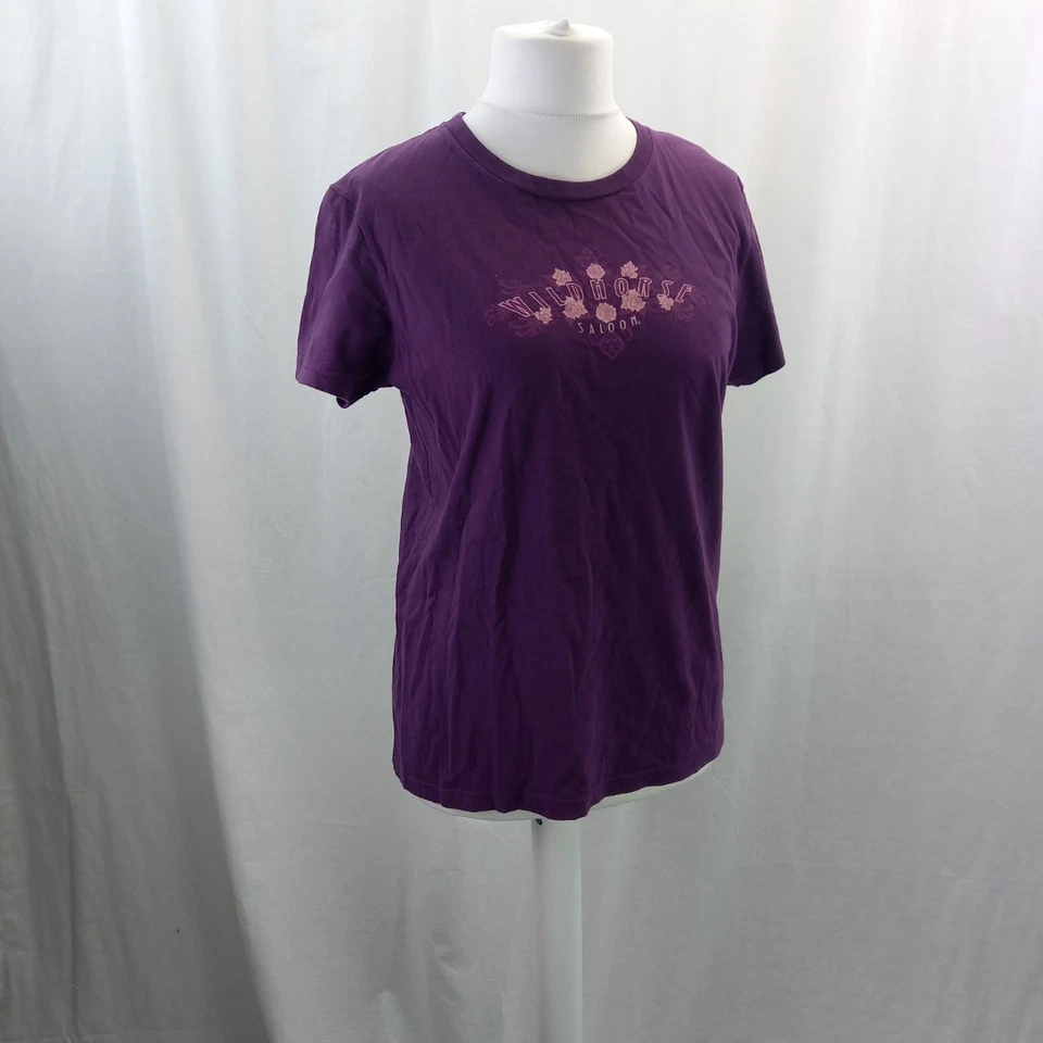 Camiseta American Apparel púrpura Wild Horse salón talla 2XL vintage en muy buena condición Foto 3 de 4