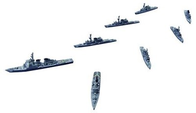 Japan Maritime Self-Defense Force Warship 4th Escort Group 1/3000 Bausatz...